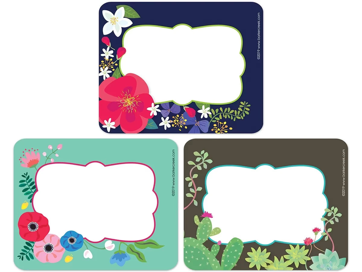 Petals & Prickles Name Tags - Variety Pack - US 6577