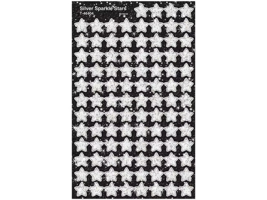 Silver Sparkling Star Mini Stickers - US 9802