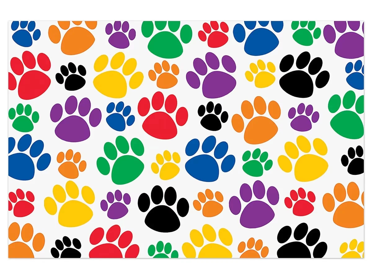 Colorful Paw Prints Postcards - US 9050