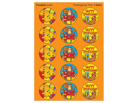 Thanksgiving Pumpkin-Scented Stickers - US 7324