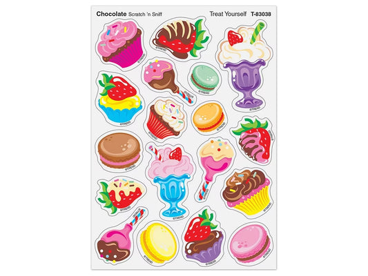 Treat Yourself Chocolate-Scented Stickers - US 7887