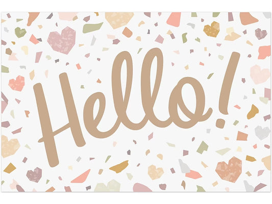 Terrazzo Tones Hello Postcards - US 3175