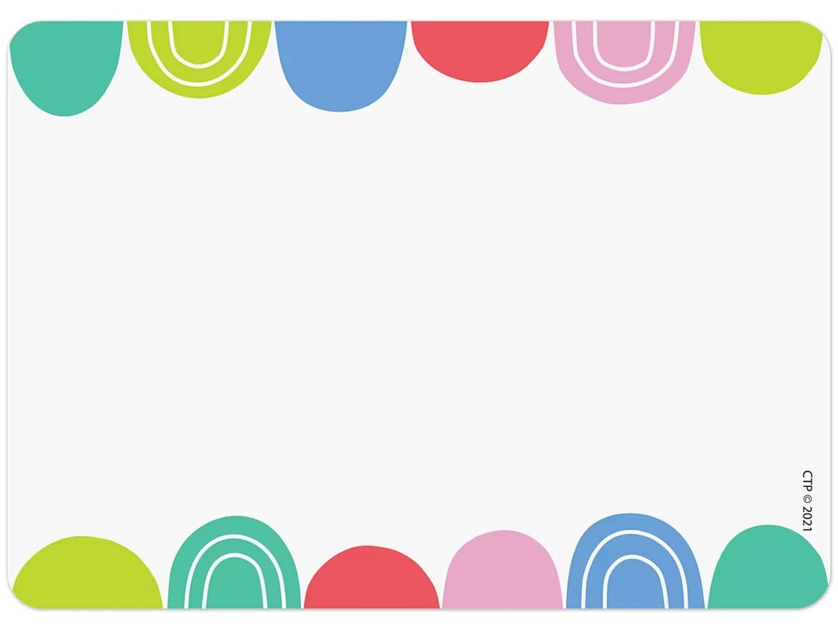 Rainbow Doodles Name Tags - US 5094