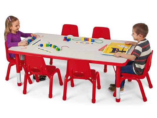 Kids Colors™ Adjustable Rectangular Tables - US 7571