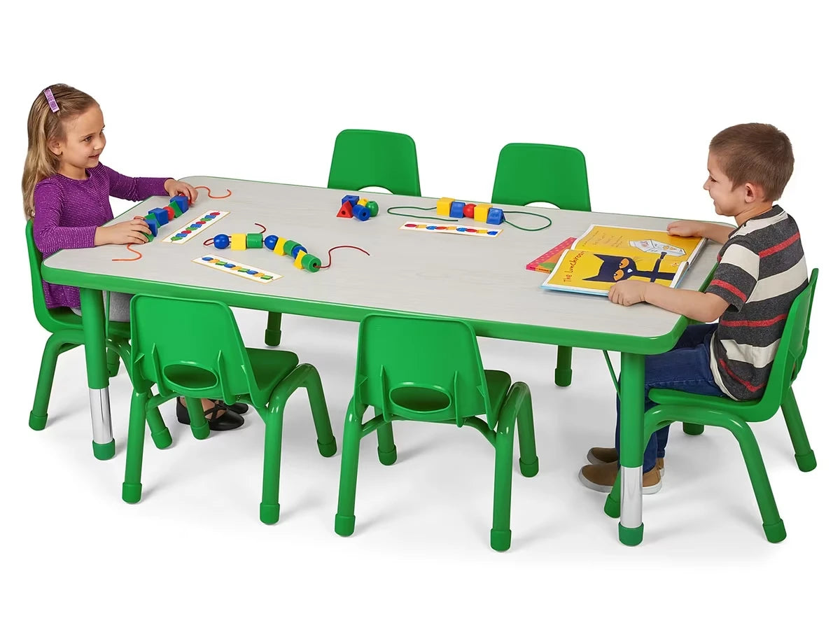 Kids Colors™ Adjustable Rectangular Tables - US 7571