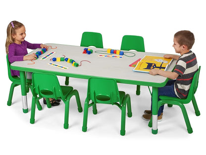 Kids Colors™ Adjustable Rectangular Tables - US 7571