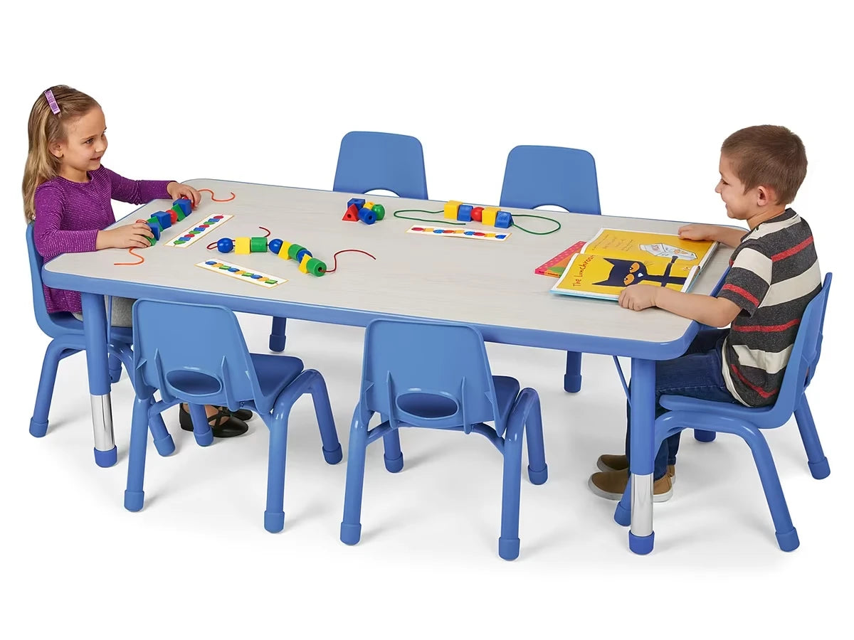 Kids Colors™ Adjustable Rectangular Tables - US 7571