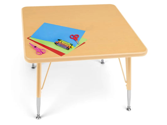 Natural Adjustable Square Tables - US 8041