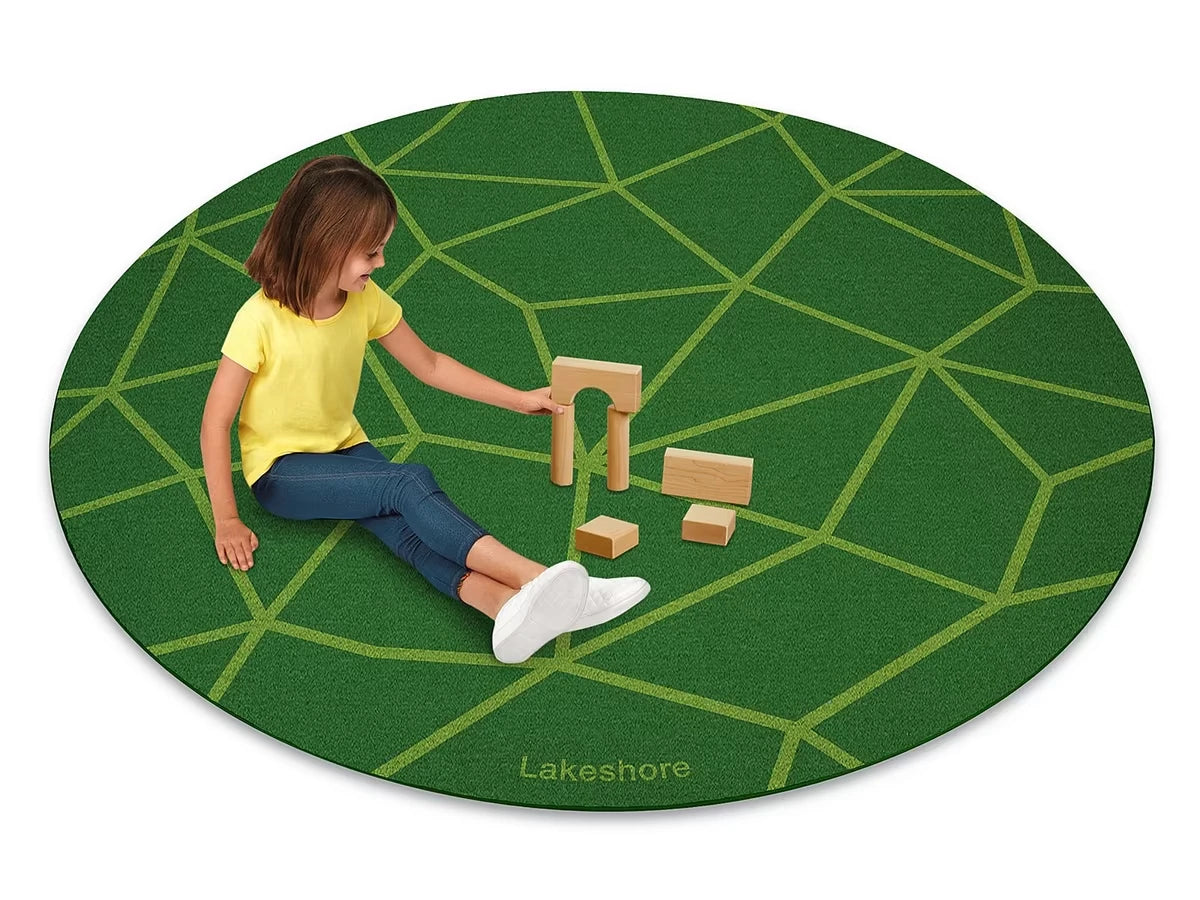 Just Like Home® Natural Mosaic Round Carpet - US 2120