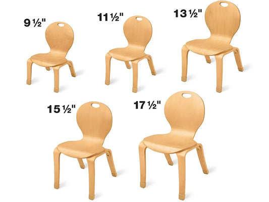 Classic Birch Classroom Stacking Chairs - US 5052