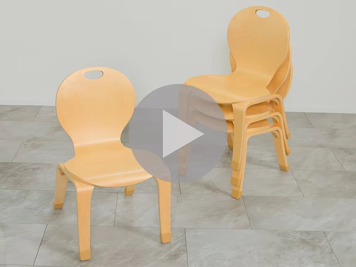 Classic Birch Classroom Stacking Chairs - US 5052