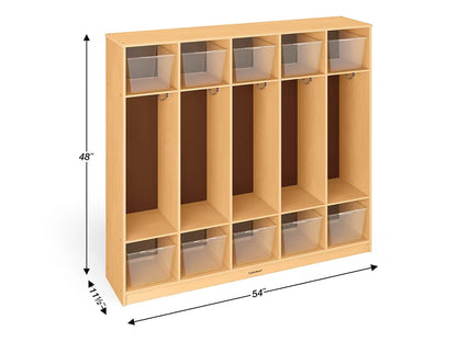 Classic Birch Coat Lockers for 10 - US 6499