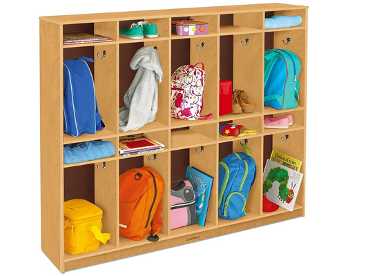 Classic Birch Individual Coat Lockers for 10 - US 6134