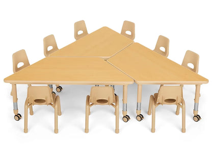 Flex-Space Jr.® Mobile Trapezoid Table - US 3070