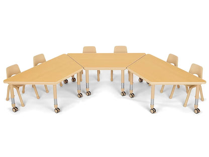 Flex-Space Jr.® Mobile Trapezoid Table - US 3070