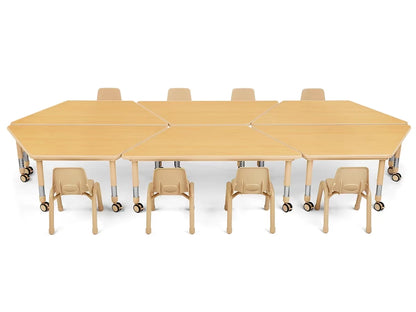 Flex-Space Jr.® Mobile Trapezoid Table - US 3070