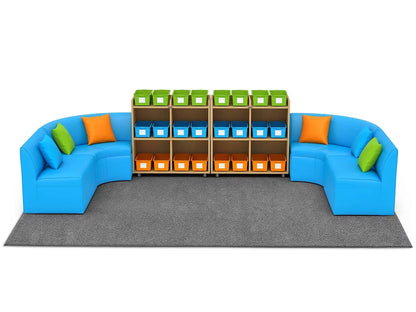 Flex-Space Comfy Couch Reading & Research Zone - US 9823