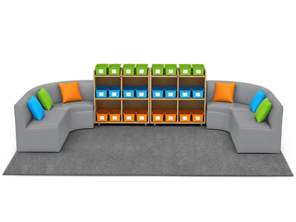 Flex-Space Comfy Couch Reading & Research Zone - US 9823