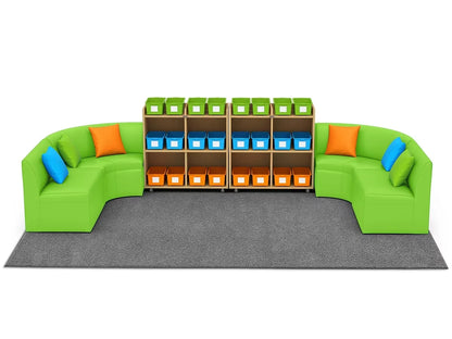 Flex-Space Comfy Couch Reading & Research Zone - US 9823
