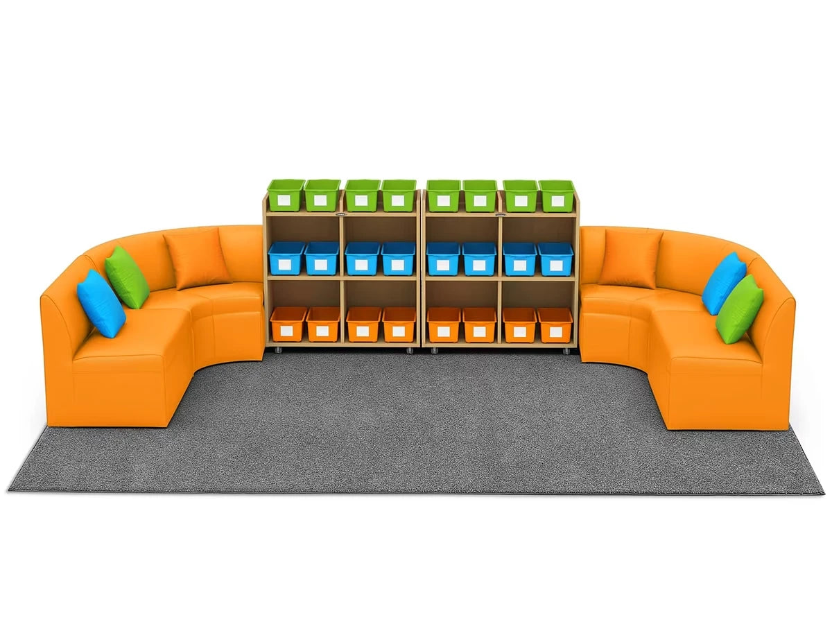 Flex-Space Comfy Couch Reading & Research Zone - US 9823