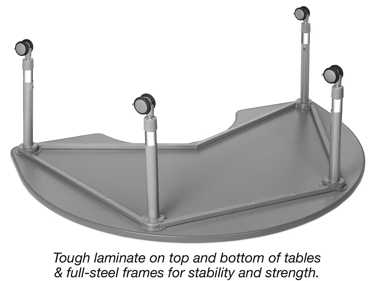 Flex-Space Write & Wipe Mobile Group Table - US 8880