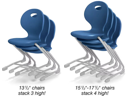 Modern Edge Ergo Bounce Cantilever Chairs - US 4161