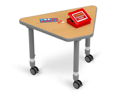 Flex-Space Mobile Wedge Student Desk - Maple - US 3672