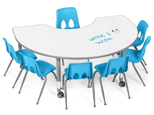 Flex-Space Write & Wipe Group Table Teaching Zone - US 8716