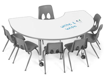 Flex-Space Write & Wipe Group Table Teaching Zone - US 8716