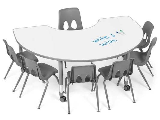 Flex-Space Write & Wipe Group Table Teaching Zone - US 8716