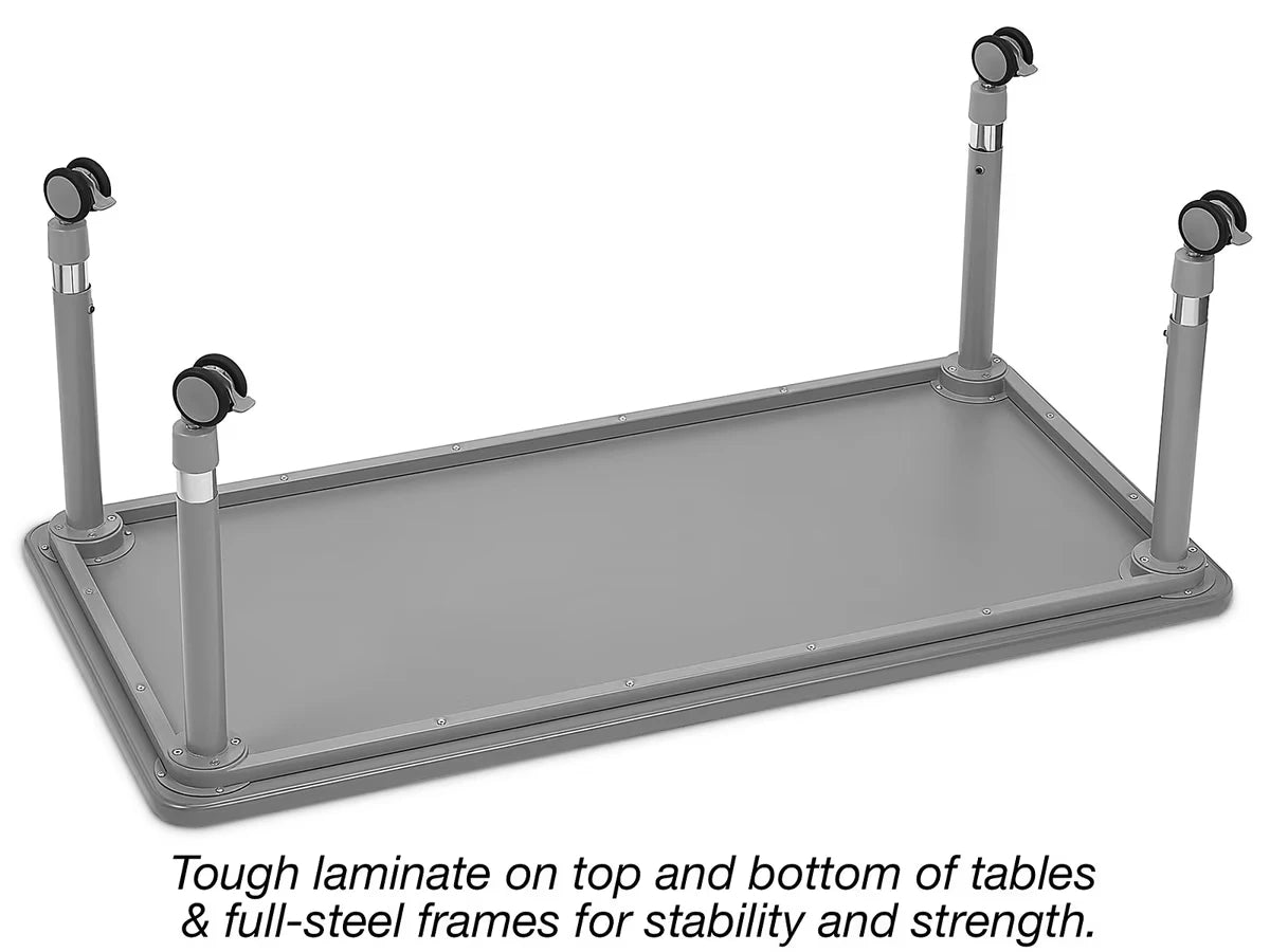 Flex-Space Write & Wipe Mobile Rectangular Table - US 3636