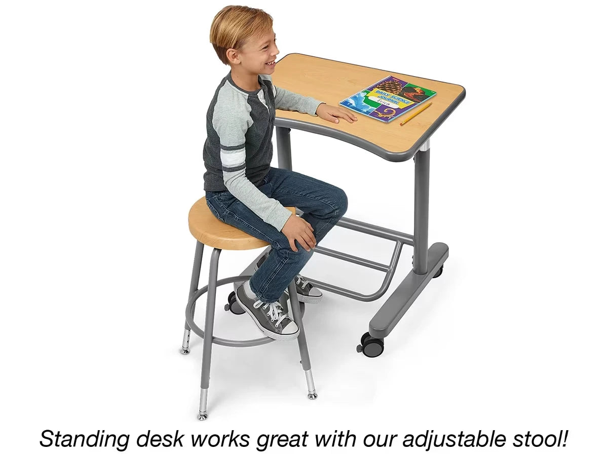 Flex-Space Mobile Standing Desk - Maple - US 8123