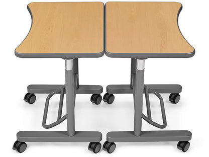 Flex-Space Mobile Standing Desk - Maple - US 8123