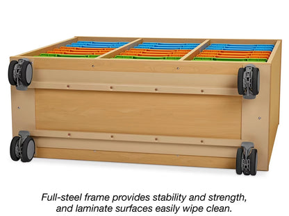 Flex-Space Mobile 27-Tray Storage Center - Maple - US 5900