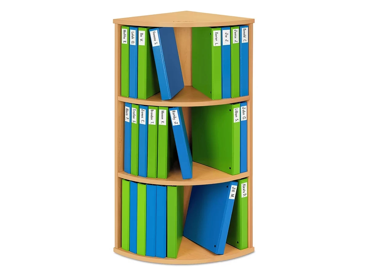 Flex-Space 3-Shelf Binder Storage Center - Maple - US 6058