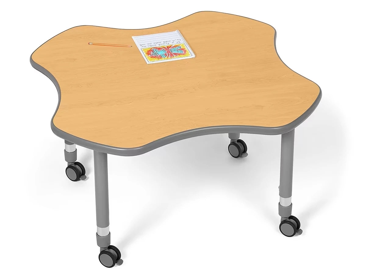 Flex-Space Mobile Clover Table - Maple - US 1144