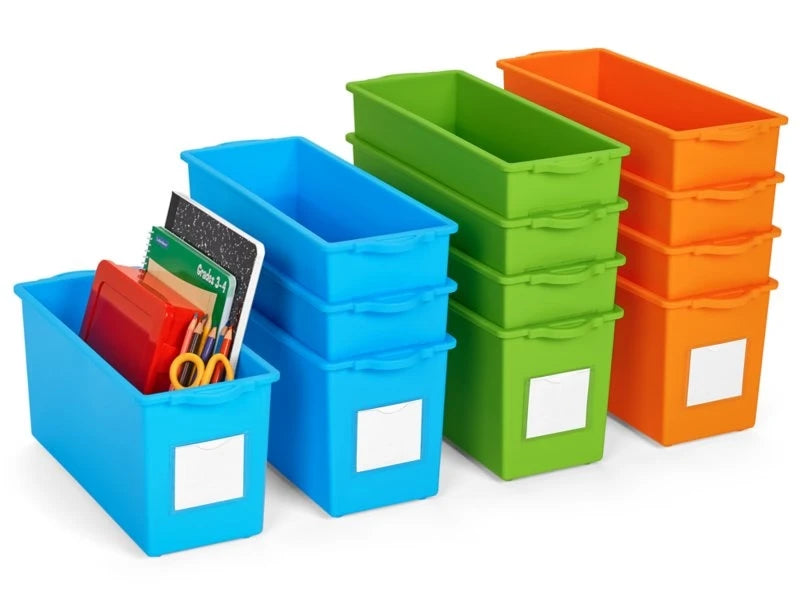 Flex-Space Mobile Storage Bin Center for 12 Students - Gray - US 5653