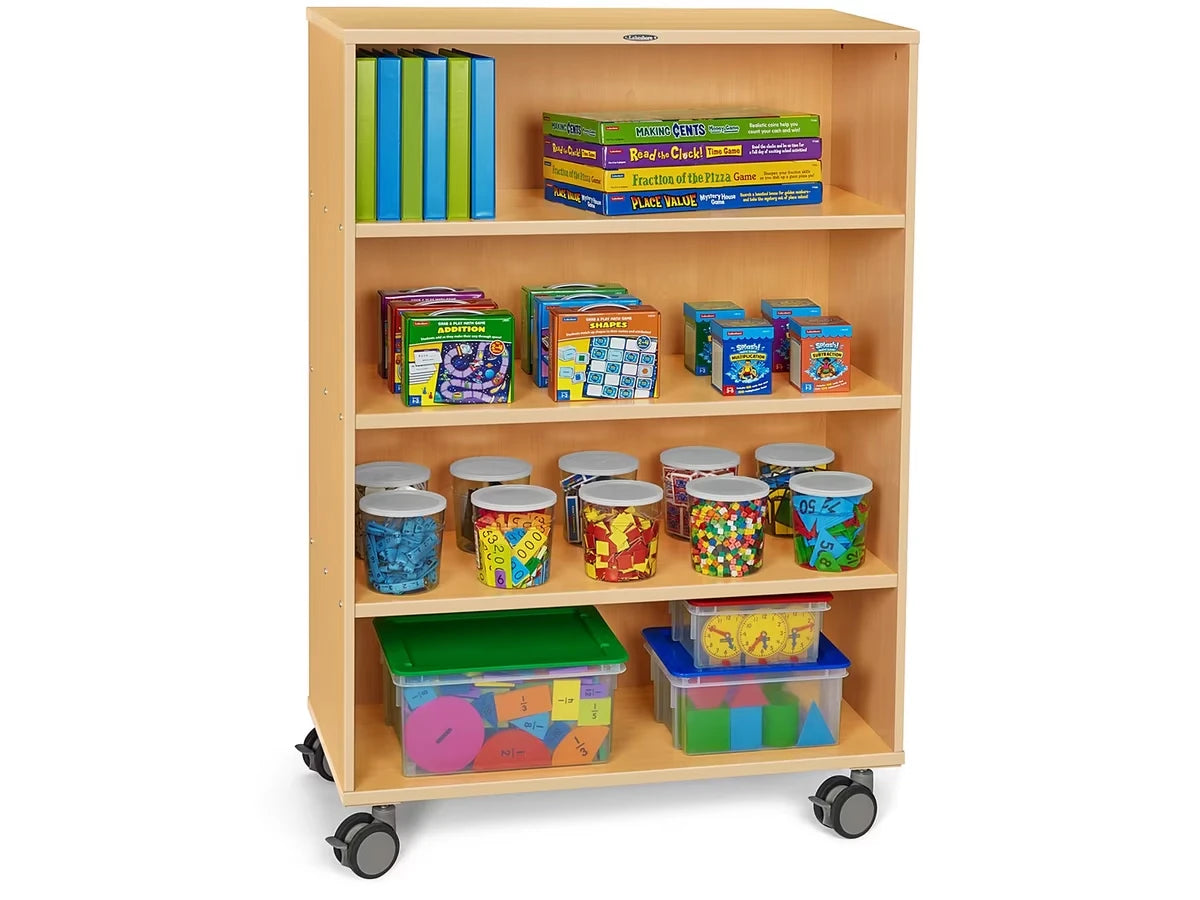 Flex-Space Mobile 4-Shelf All-Purpose Storage Unit - Maple - US 4562