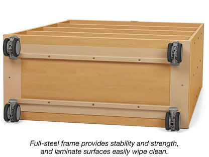 Flex-Space Mobile 4-Shelf All-Purpose Storage Unit - Maple - US 4562