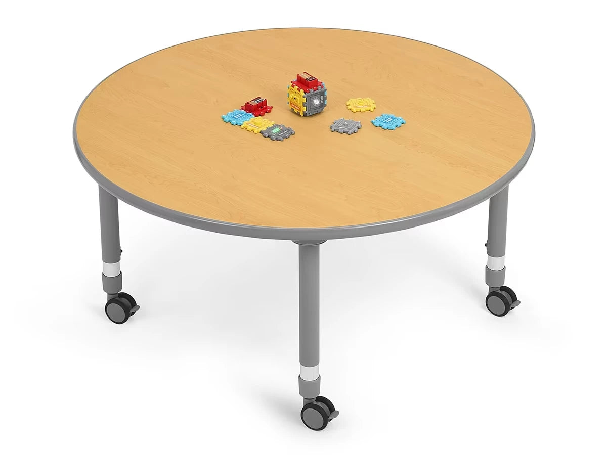 Flex-Space Mobile Round Tables - Maple - US 7303