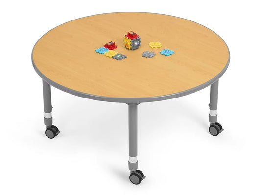 Flex-Space Mobile Round Tables - Maple - US 7303