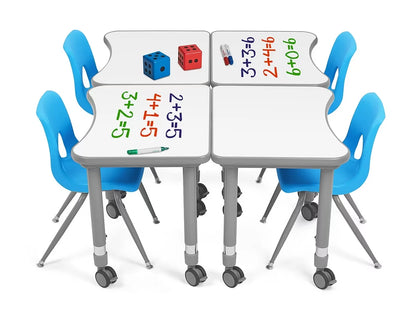 Flex-Space Write & Wipe Mobile Student Desk - US 1345