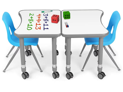 Flex-Space Write & Wipe Mobile Student Desk - US 1345
