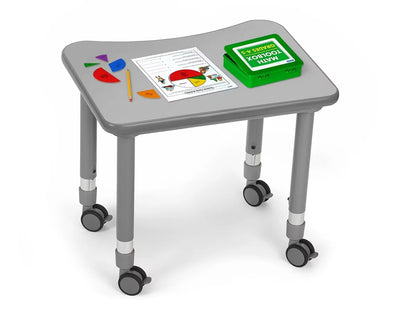 Flex-Space Mobile Student Desk - Gray - US 6401
