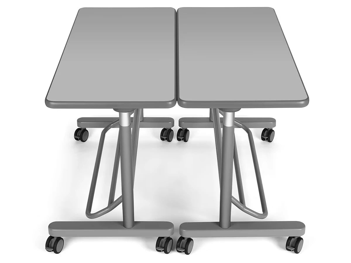 Flex-Space Mobile Standing Desk for Two - Gray - US 5788