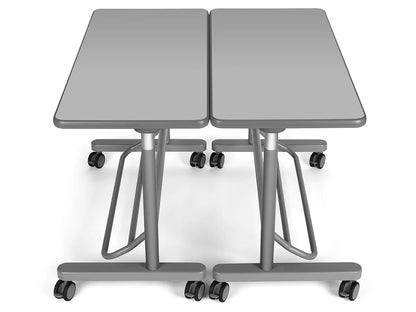 Flex-Space Mobile Standing Desk for Two - Gray - US 5788