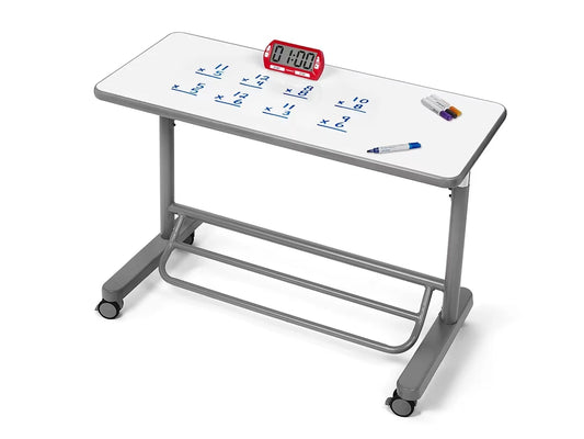 Flex-Space Write & Wipe Mobile Standing Desk for Two - US 8221