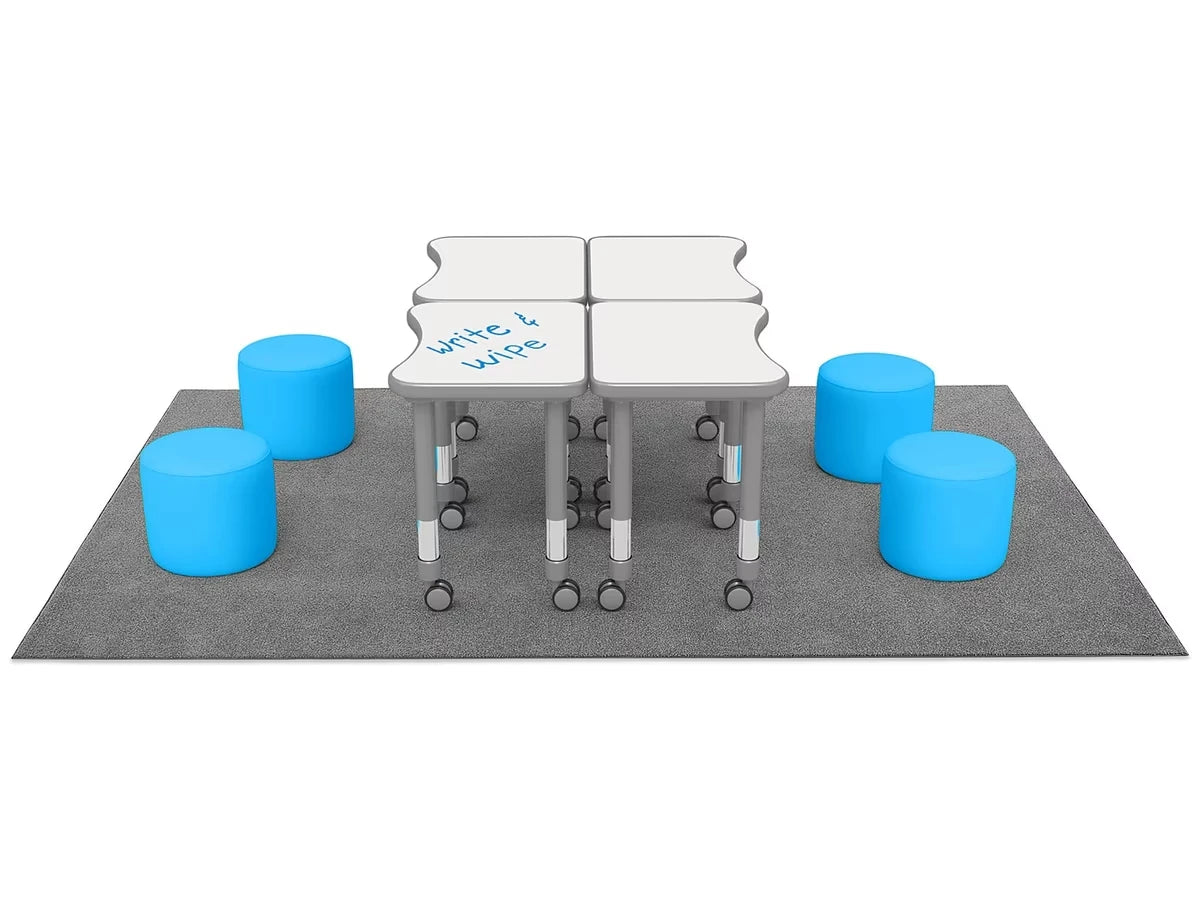 Flex-Space Comfy Seat Write & Wipe Desk Zone - US 7463