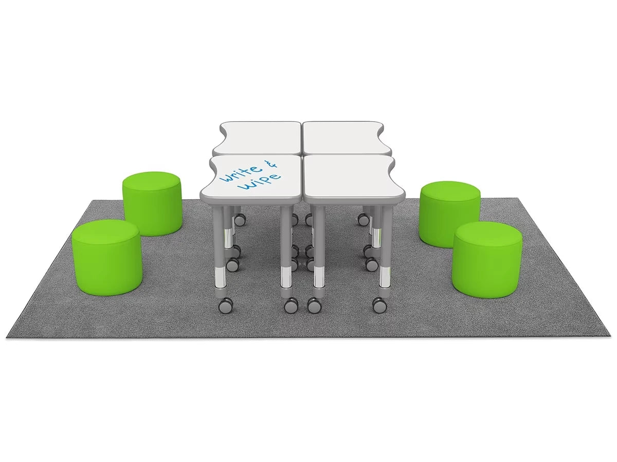 Flex-Space Comfy Seat Write & Wipe Desk Zone - US 7463