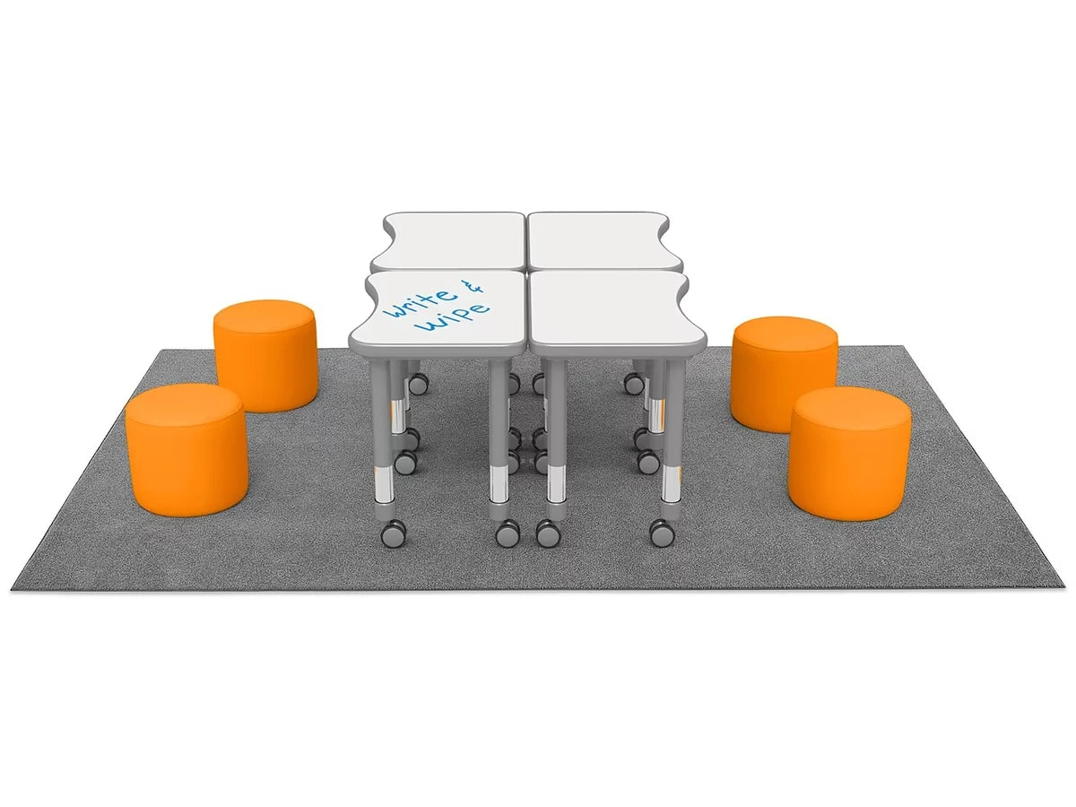Flex-Space Comfy Seat Write & Wipe Desk Zone - US 7463